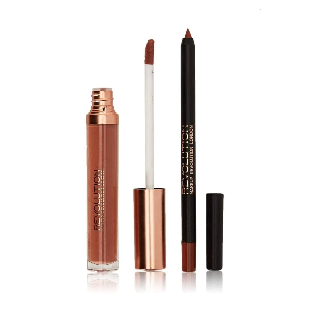 089/ Revolution Retro Luxe Matte Lip Kit – Noble (Lip Liner & Liquid Lipstick)
